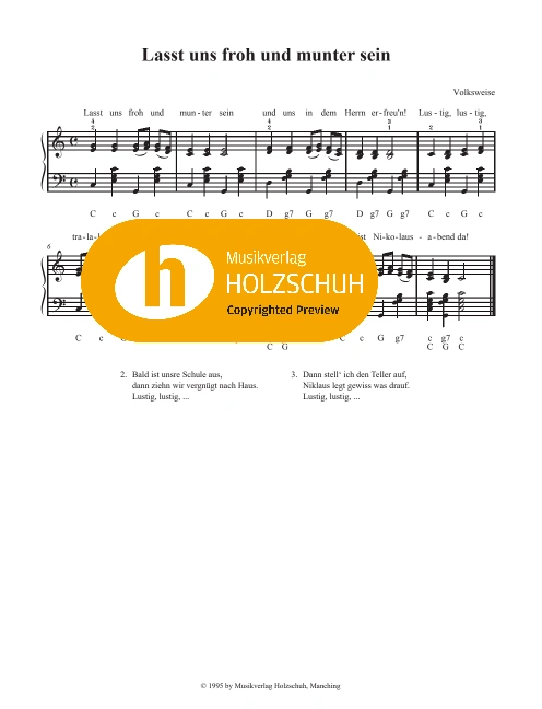 Lasst uns froh und munter sein